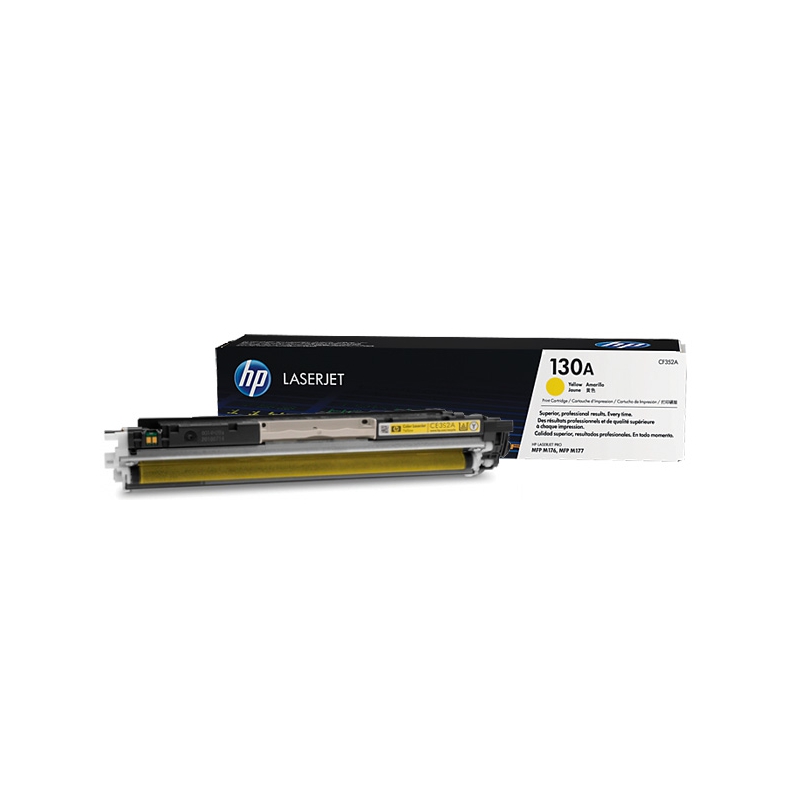 Заправка картриджа с заменой чипа HP CF352A yellow (130A)