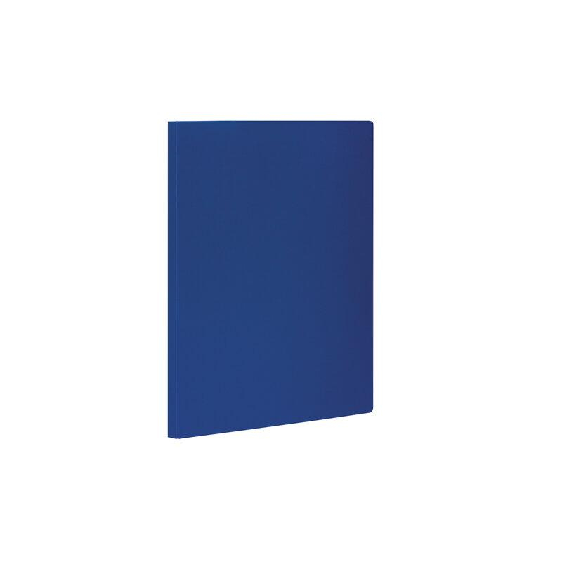 Папка с боковым металлическим прижимом STAFF синяя, до 100 листов, 0,5 мм, 229232