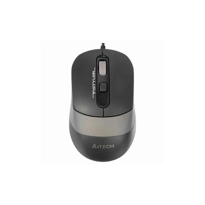 Мышь проводная A4Tech Fstyler FM10, USB, 3 кнопки1 колесо-кнопка, оптическая, черная, 1147673