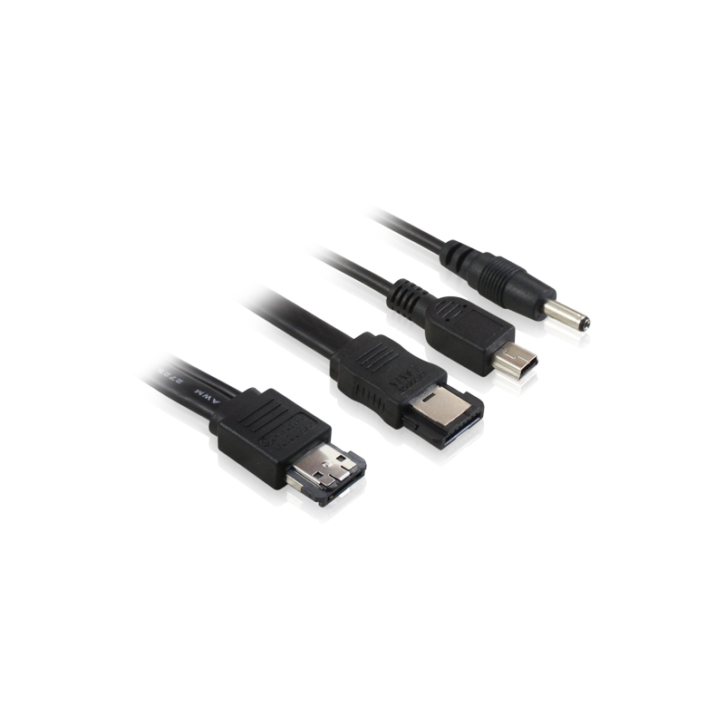 Комплект eSATA-кабелей Greenconnect 1.0m eSATAp- ESATA - Mini USB+ DC GC-ST506