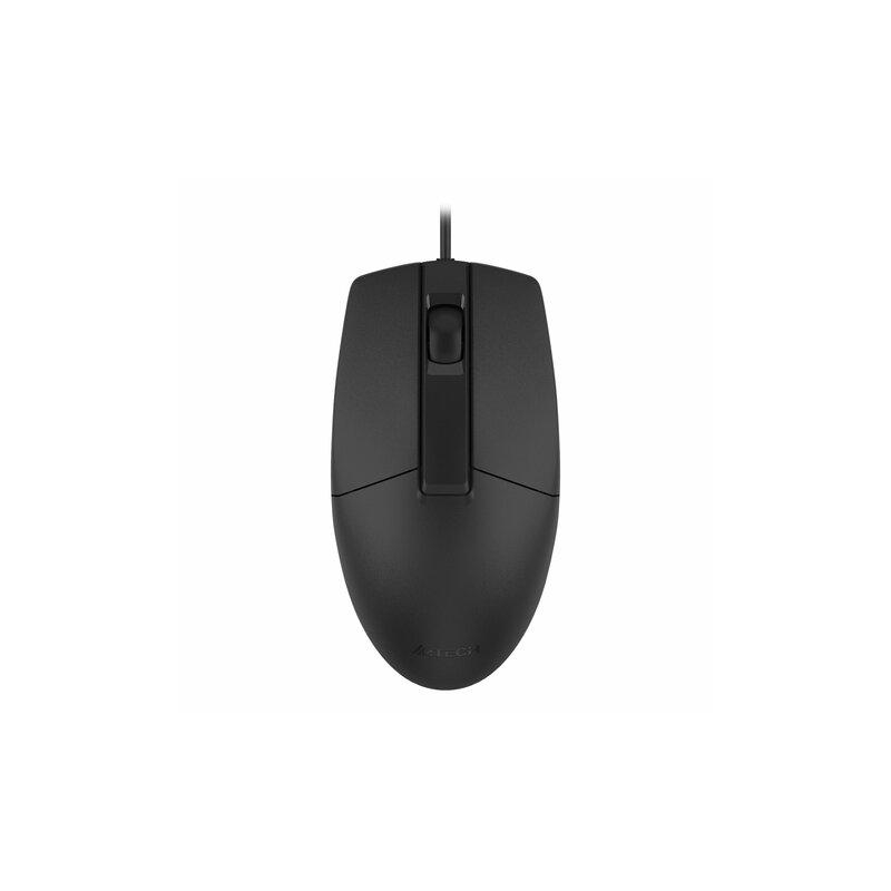Мышь проводная A4Tech OP-330, USB, 2 кнопки1 колесо-кнопка, оптическая, черная, 1530236